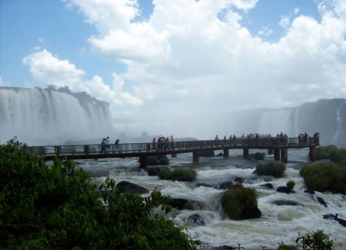 Itaipu Dam And Waterfalls - Brazilian Side, 