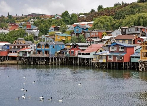 Excursion to Chiloe, visiting Ancud, Caulin and Lacuy, 