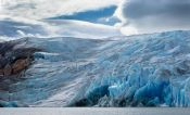 Gray Glacier view from camp Guide of , 