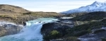 The Salto Grande is a waterfall on the Paine River, after Lake Nordenskjöld, inside the Torres del Paine National Park.  Torres del Paine - CHILE