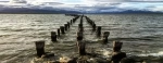 Braun and Blanchard pier.  Puerto Natales - CHILE