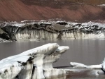 El Morado Natural Monument, Glacier in Santiago, Chile.  Santiago - CHILE