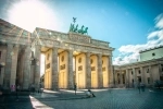 The Brandenburg Gate is the old entrance to Berlin and one of the main symbols of both the city and Germany..  Berlin - GERMANY