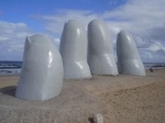 The Hand, Punta del Este. Uruguay. Guide of attractions of Punta del Este.   - Uruguay