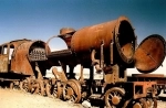 Uyuni Train Cemetery.  Uyuni - BOLIVIA