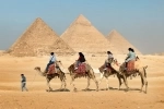 Pyramids of Giza, guide of attractions of Cairo, Egypt..  Cairo - Egypt