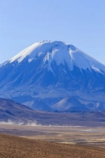 Lauca National Park,  Lake Chungara, Hiking, walking, Chung, Lauca, Arica, Putre.  Putre - CHILE