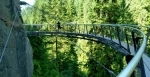 The Capilano Suspension Bridge spans the Capilano River in the District of North Vancouver, in Vancouver, British Columbia, Canada..  Vancouver - CANADA