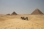 Pyramids of Giza, guide of attractions of Cairo, Egypt..  Cairo - Egypt