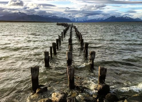 Braun and Blanchard pier, Puerto Natales