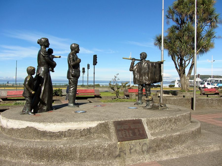 Monument to the German settlers Puerto Montt, CHILE
