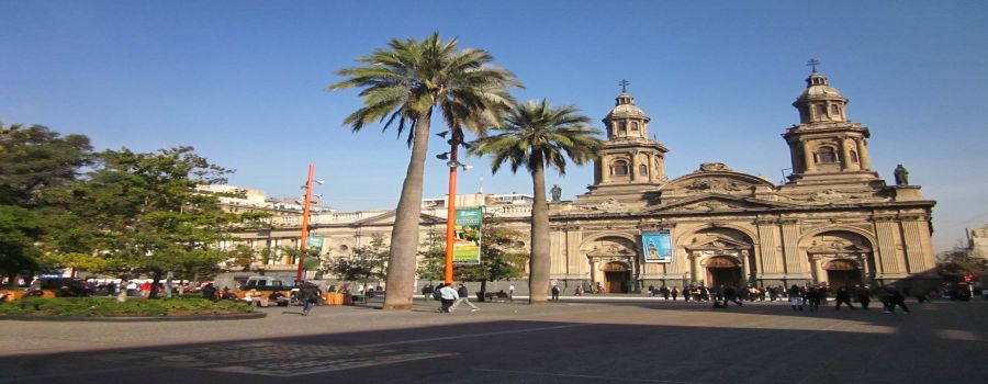 Main Square of Santiago. Santiago City Guide Santiago, CHILE