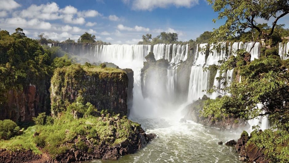 Iguazu Falls with Itaipu Dam, , 
