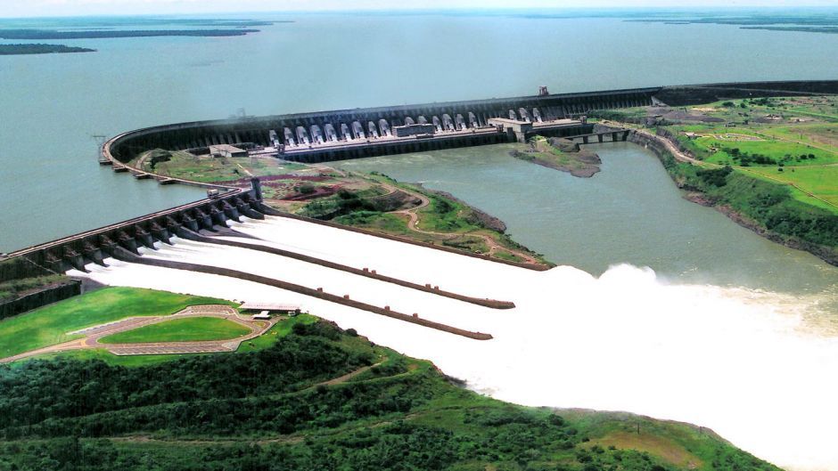 Iguazu Falls with Itaipu Dam, , 