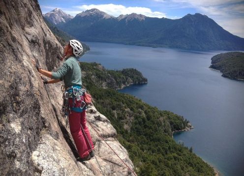 Rock climbing one day from Bariloche. , 