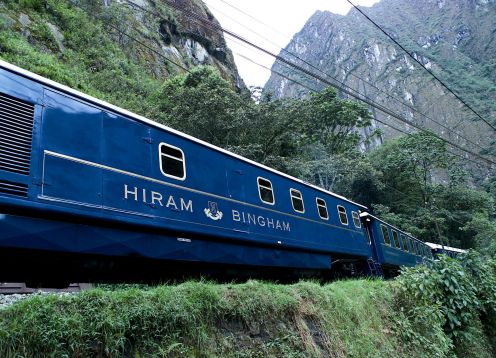EXCURSION TO MACHU PICCHU BY HIRAM BINGHAM LUXURY TRAIN. Cusco, PERU