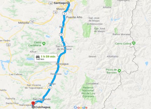 TRANSPORTATION SANTIAGO - COLCHAGUA VALLEYV.VL. , 