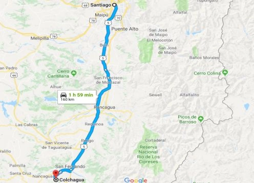 Transfer Santiago to the Colchagua Valley, 