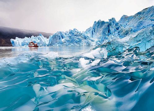 Navigation Grey Glacier, Torres del Paine