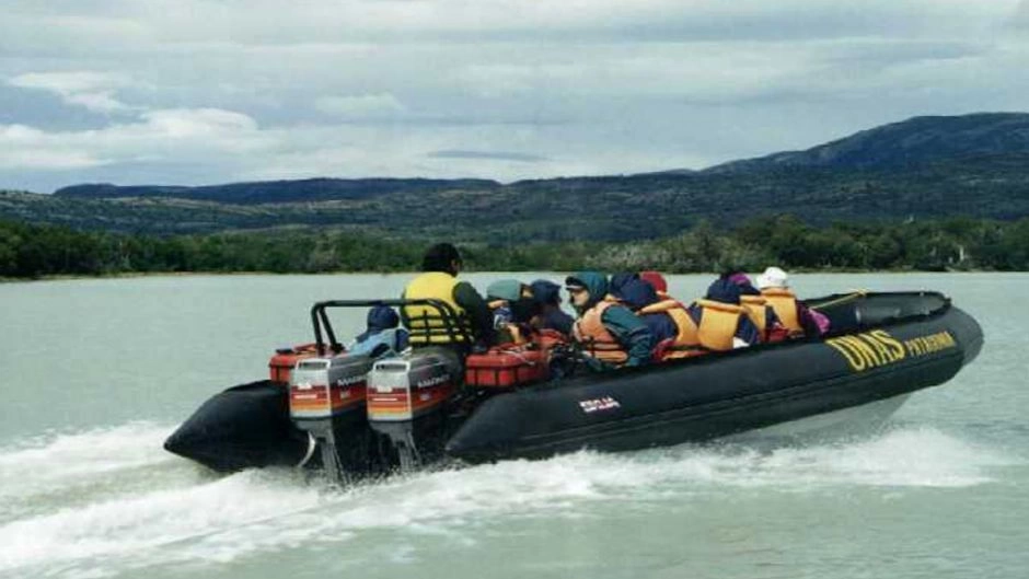 Navigation in zodiac to the Serrano Glacier and Torres del Paine, Puerto Natales, CHILE