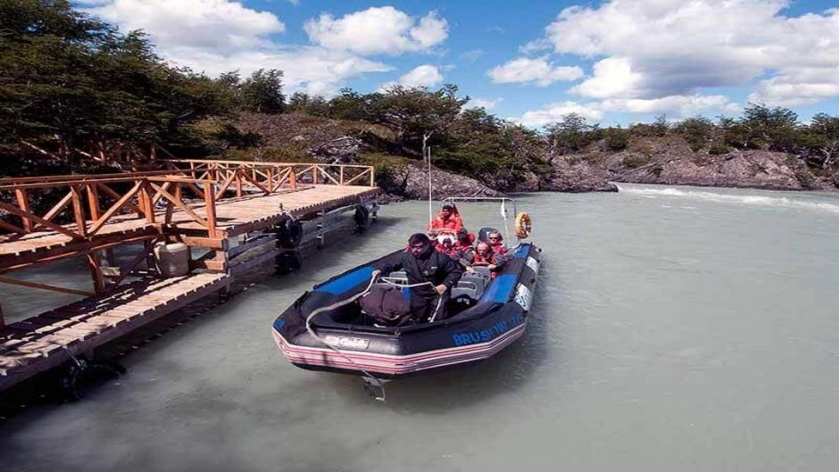 Navigation in zodiac to the Serrano Glacier and Torres del Paine, Puerto Natales, CHILE