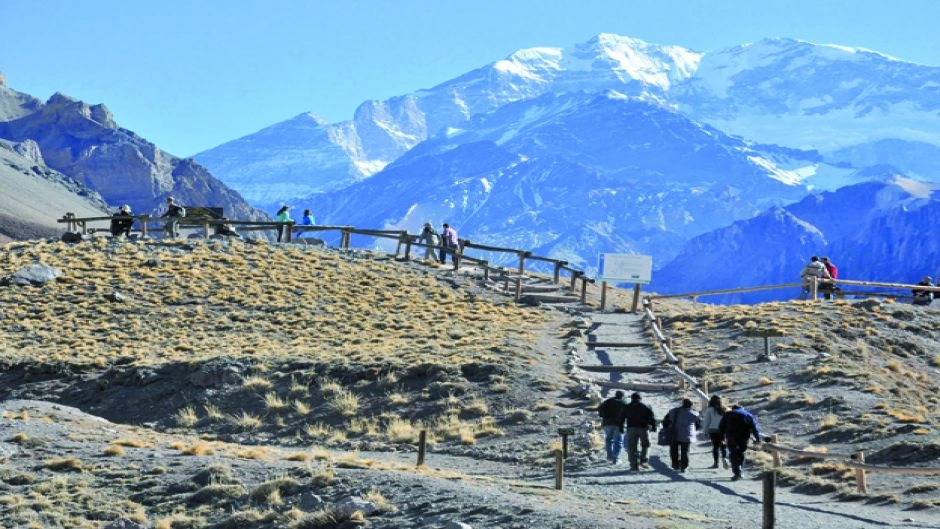 Portillo, bridge of the Inca and mirador del aconcagua, Santiago, CHILE