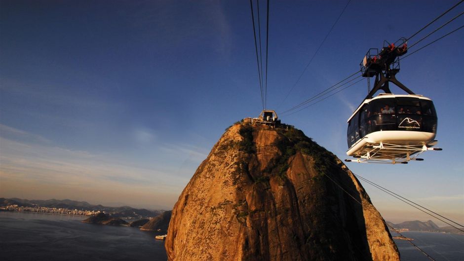 Pan de Azucar with Elevator, Rio de Janeiro, BRAZIL