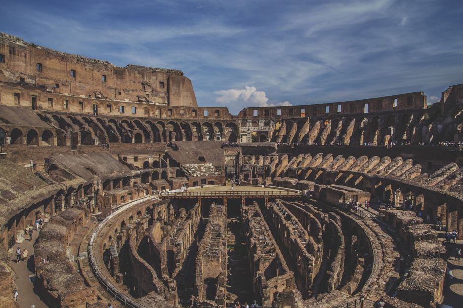 Ancient Rome, Colosseum, Forum and Palatine., Rome, ITALY