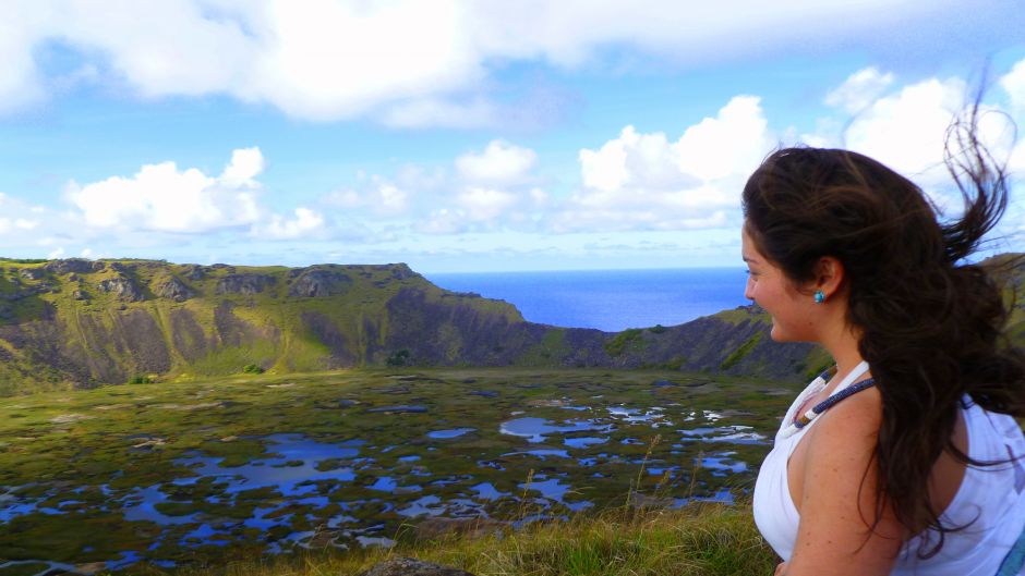 TREKKING THE VOLCANO RANO KAO, Easter Island, CHILE