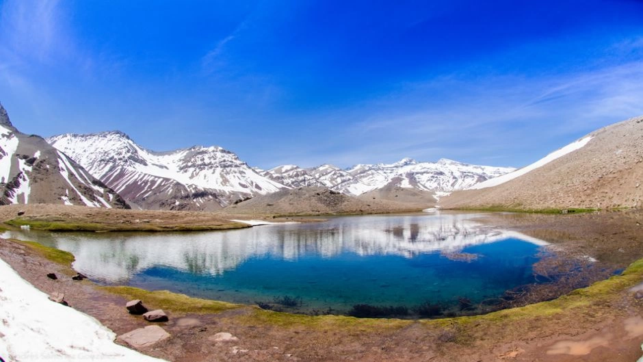 Yeso reservoir and Laguna los Patos, Santiago, CHILE