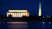 The best of Washington at nightfall, Washington DC, UNITED STATES