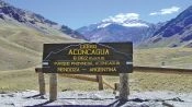 Portillo, bridge of the Inca and mirador del aconcagua, Santiago, CHILE