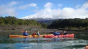 KAYAK IN PATAGONIA FJORD, Puerto Varas, CHILE